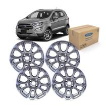 Jogo Roda Liga Leve Aro 17 Prata Original Ecosport 2012 A 2021 Kit2838