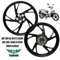 Jogo roda liga leve biz 125 ex 2011 a 2024 freio a disco pé de galinha