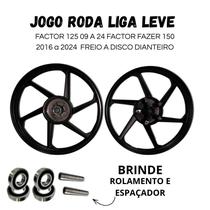 JOGO RODA LIGA LEVE RODÃO FACTOR 125 09 A 24 FACTOR FAZER 150 2016 a 2024 FREIO A DISCO DIANTEIRO JOGO RODA LIGA LEVE RODÃO FACTOR 125 09 A 24 FACTOR FAZER 150 2016 a 2024 FREIO A DISCO DIANTEIRO