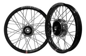 Jogo Roda Three Heads Alumínio Titan Fan 150 Disco 2/1,60x18