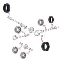 Jogo Rolamento Retentor Diferencial Dianteiro Hilux 2005 a 2015