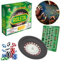 Jogo Roleta Cassino Infantil Brinquedo Divertido - Tabuleiro