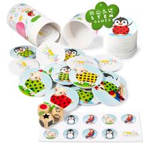 Jogo Roll and Match Woody Wonders Wooden Dice para crianças a partir de 3 anos