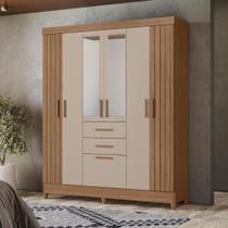 Jogo Roupeiro e Comoda Shinjuku Carvalho Fendi