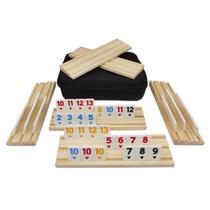 Jogo Rummy Cube MIDOLITE Rummy Cube para 6 jogadores com 6 prateleiras Jogo Rummy Cube MIDOLITE Rummy Cube para 6 jogadores com 6 prateleiras