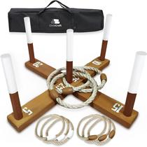 Jogo rústico de arremesso de anéis CircleCraft Wooden Lawn Outdoor