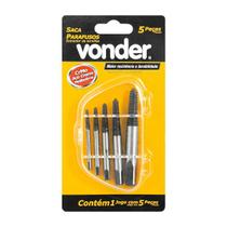 Jogo Sacaparafusos Vonder 05 Peças Em Aço Cromo Molibdênio