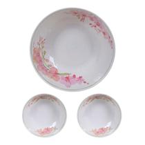 Jogo Saladeira Grande Melamina 3L + 2 Bowls Sem Tampa
