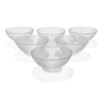 Jogo Saladeiras Vidro 6 Pcs 13 Cm
