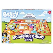 Jogo Scavenger Hunt Bluey para 2 a 4 jogadores com fichas de brinquedo a partir de 3 anos