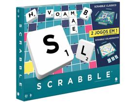 Jogo Scrabble Tabuleiro com Cartas Mattel Jogo Scrabble Tabuleiro com Cartas Mattel