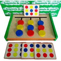 Jogo Sequencia De Cores Brinquedo Pedagógico