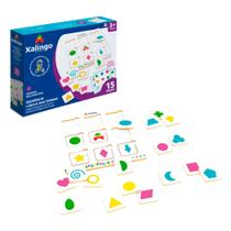 Jogo Sequência Lógica das Formas 15 Peças para Crianças a Partir de 3 Anos Xalingo - 17687 Jogo Sequência Lógica das Formas 15 Peças para Crianças a Partir de 3 Anos Xalingo - 17687