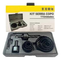Jogo Serra Copo 11 Peças Para Madeira E Gesso Com Estojo