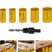 Jogo Serra Copo 22 - 35 mm 7 Peças Bimetal Tradestar