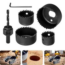 Jogo Serra Copo 32 - 54 mm Aço Carbono Tradestar