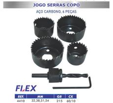 Jogo Serra Copo 6 Peças 32-38-51-54mm 4410 Lotus Flex