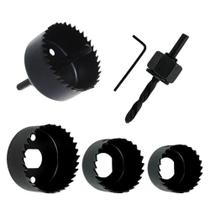 Jogo Serra Copo 6 Peças 32mm A 54mm Para Madeira Pvc Gesso