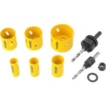 Jogo Serra Copo Aço Rápido 22-64Mm Bimetálica Para Metal Com