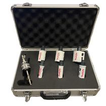 Jogo Serra Copo AR 16-51mm 7 Peças com Maleta Makita E-12310 Corte Preciso e Resistência Profissional Jogo Serra Copo AR 16-51mm 7 Peças com Maleta Makita E-12310 Corte Preciso e Resistência Profissional