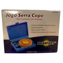 Jogo Serra Copo C/ 8 Peças + Estojo Profissional - Brasfort