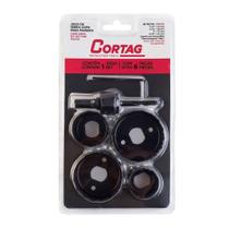 Jogo Serra Copo Cortag para Madeira 6 Peças Jogo Serra Copo Cortag para Madeira 6 Peças