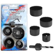 Jogo Serra Copo Kit 6 Peças Para Madeira Gesso Pvc Plástico
