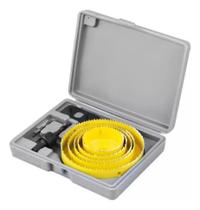 Jogo Serra Copo Kit 8 Peças Para Madeira Gesso Pvc Plástico