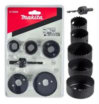 Jogo Serra Copo Makita D70203 6 Pecas 32 a 64mm Para Madeira Furadeira Jogo Serra Copo Makita D70203 6 Pecas 32 a 64mm Para Madeira Furadeira