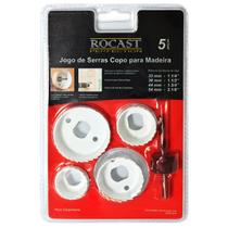 Jogo Serra Copo P/ Madeira 05 Pçs - Rocast
