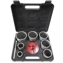 Jogo Serra Copo Tungstênio De 33 A 83 Mm Com 9 Pçs Jogo Serra Copo Tungstênio De 33 A 83 Mm Com 9 Pçs