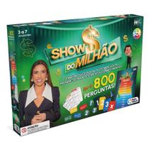 Jogo Show do Milhão de Tabuleiro SBT Mais de 800 Perguntas Pais e Filhos 792906 Jogo Show do Milhão de Tabuleiro SBT Mais de 800 Perguntas Pais e Filhos 792906