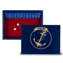 Jogo Shut The Box STERLING Games Wooden 12 Numbers Blue