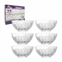 Jogo Sobremesa de Vidro Vivian Com 6 unidades Em Casa Tem