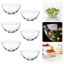 Jogo Sobremesa Vidro Cumbuca Tigela Pote Bowl 6 Peças 365ml