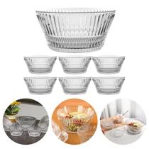 Jogo Sobremesa Vidro Cumbuca Tigela Pote Bowl Jogo 7 Peças