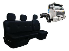 Jogo Sofá Cama Caminhão Volkswagen WORK 92 Até 2011 Preto