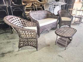 Jogo Sofa e Poltronas Area Externa Interna Fibra Sintética Jogo Sofa e Poltronas Area Externa Interna Fibra Sintética