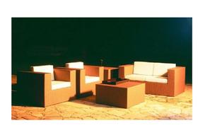 Jogo Sofá Encosto Estofado Junco Fibra Vime Sintético Novo Jogo Sofá Encosto Estofado Junco Fibra Vime Sintético Novo