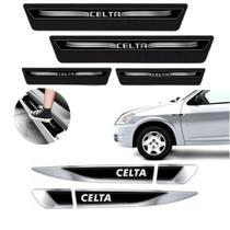 Jogo Soleira Celta 2000 até 2015 Adesiva + Emblema Lateral
