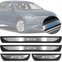 Jogo Soleira com LED VW Jetta 2020 Em Diante Aço Escovado