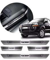 Jogo Soleira de Porta Aco Inox Hyundai Tucson 2005 a 2016