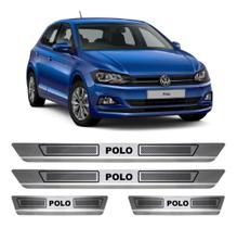 Jogo Soleira de Porta Aco Inox Volkswagen Polo