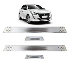 Jogo Soleira de Porta Peugeot 208 2013 2014 2015 2016 2017 2018 2019 2020 2021 2022 2023 2024 2025 Cromado Escovado Personalizada Jogo Soleira de Porta Peugeot 208 2013 2014 2015 2016 2017 2018 2019 2020 2021 2022 2023 2024 2025 Cromado Escovado Personalizada