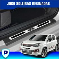 Jogo Soleira Fiat Uno Resinada Premium Kit 8 Peças Jogo Soleira Fiat Uno Resinada Premium Kit 8 Peças
