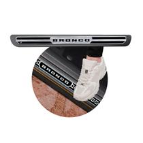 Jogo Soleira Premium Elegance Ford Bronco 2021 2022 2023 - 4 Portas ( Vinil + Resinada 8 Peças )
