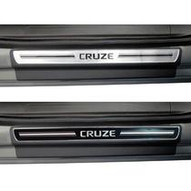 Jogo Soleira Premium Elegance Gm Cruze 2012 a 2022 - 4 Portas ( Vinil + Resinada 8 Peças )