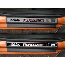 Jogo Soleira Premium Elegance Jeep Renegade 2015 em Diante - 4 Portas ( Vinil + Resinada 8 Peças ) Jogo Soleira Premium Elegance Jeep Renegade 2015 em Diante - 4 Portas ( Vinil + Resinada 8 Peças )