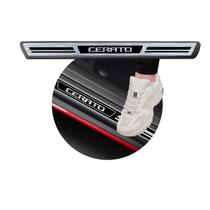 Jogo Soleira Premium Elegance Kia Cerato 2020 2021 - 4 Portas ( Vinil + Resinada 8 Peças ) Jogo Soleira Premium Elegance Kia Cerato 2020 2021 - 4 Portas ( Vinil + Resinada 8 Peças )