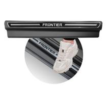 Jogo Soleira Premium Elegance Nissan Frontier 2008 a 2016 - 4 Portas ( Vinil + Resinada 8 Peças ) Jogo Soleira Premium Elegance Nissan Frontier 2008 a 2016 - 4 Portas ( Vinil + Resinada 8 Peças )